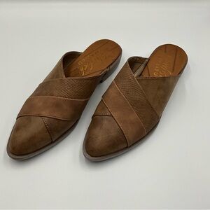 Blowfish Malibu Shoes Size 8 State of Mind Brown Leather Slip On